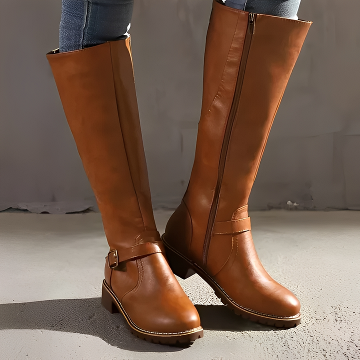 Simone Laurel Ankle Boots – Brown
